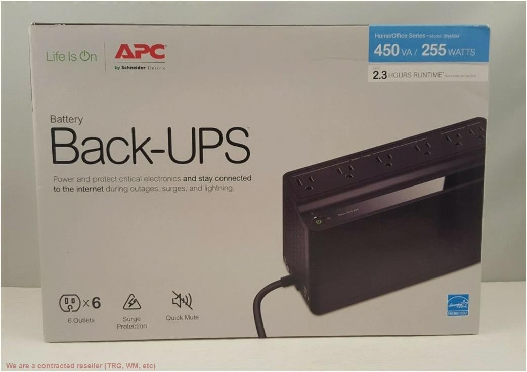APC UPS 425VA/225W UPS Battery Backup For Router, Small Electronics, BE425M