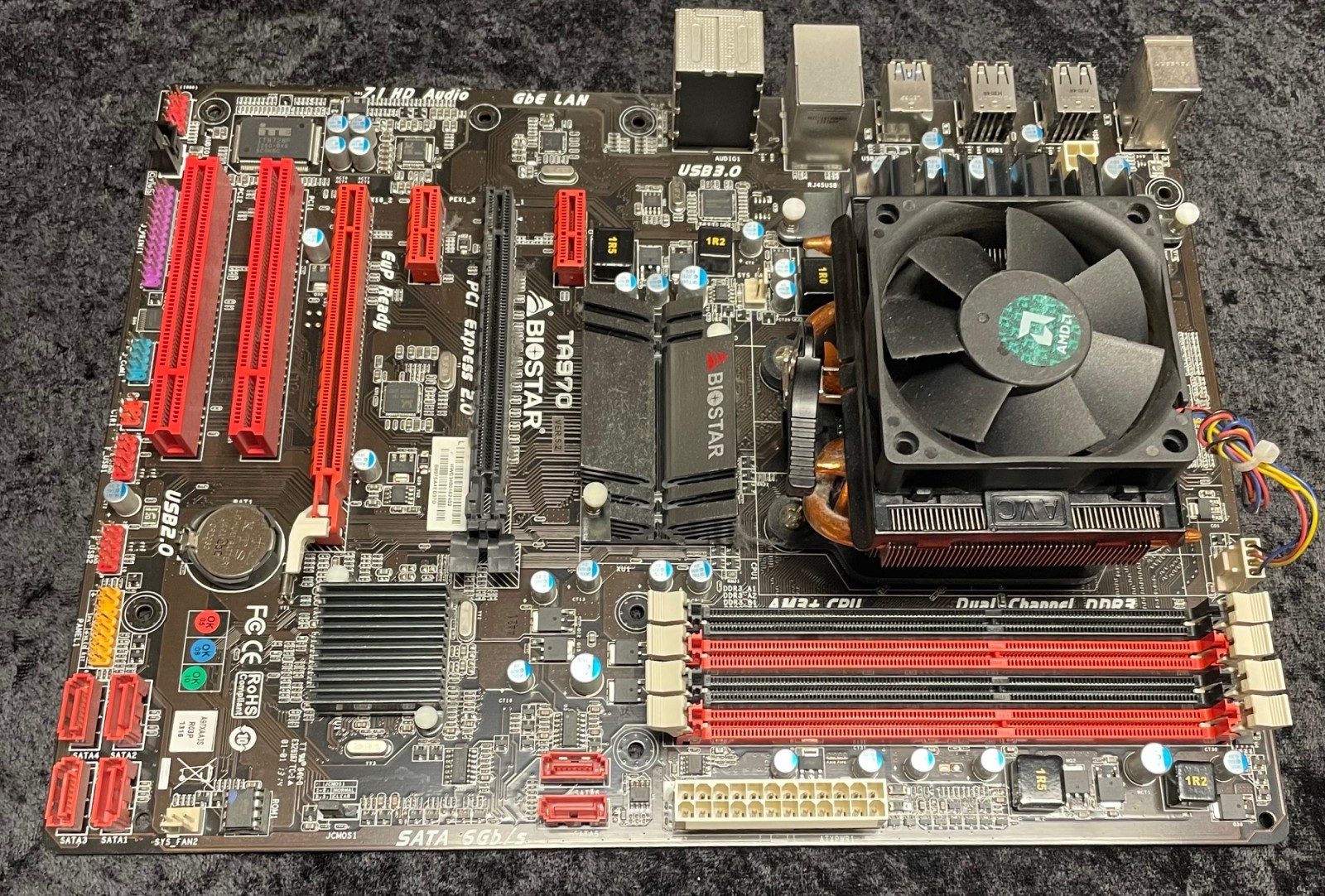 Biostar TA970 Desktop Motherboard - AMD 970 Chipset - Socket AM3+ & AMD FX-6200