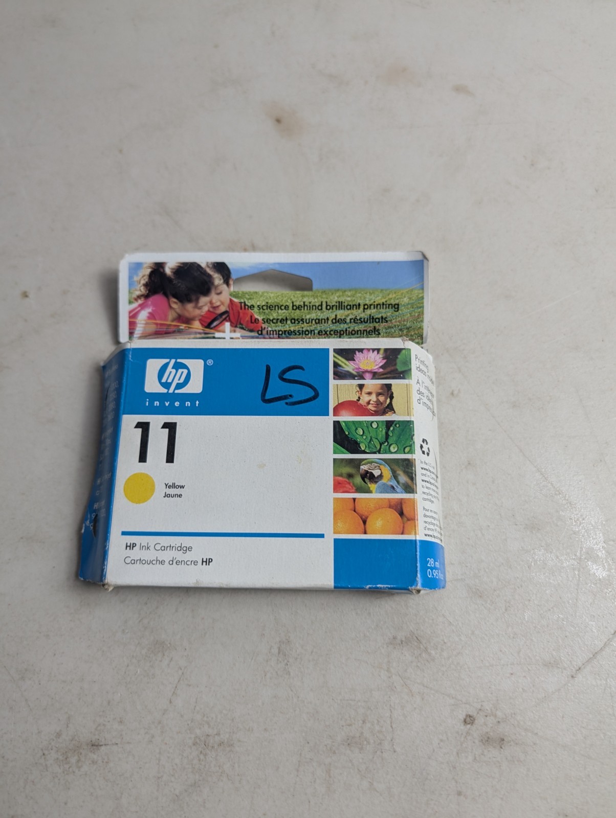 HP 11 Yellow Ink Cartridge C4838A C4838AN 28ml - Vintage/Expired Sealed