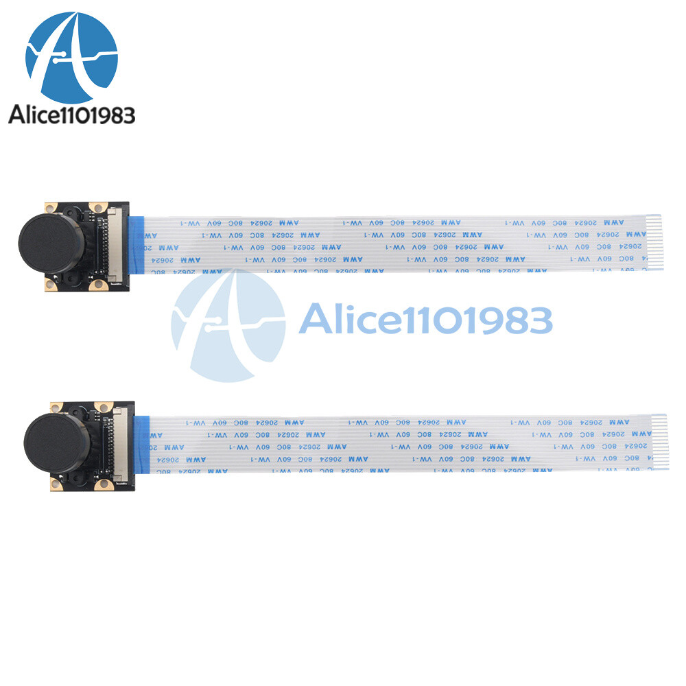 2PCS For Raspberry Pi 4 B 3B+ Camera Module Webcam 5MP 1080P OV5647 HD Video Cam