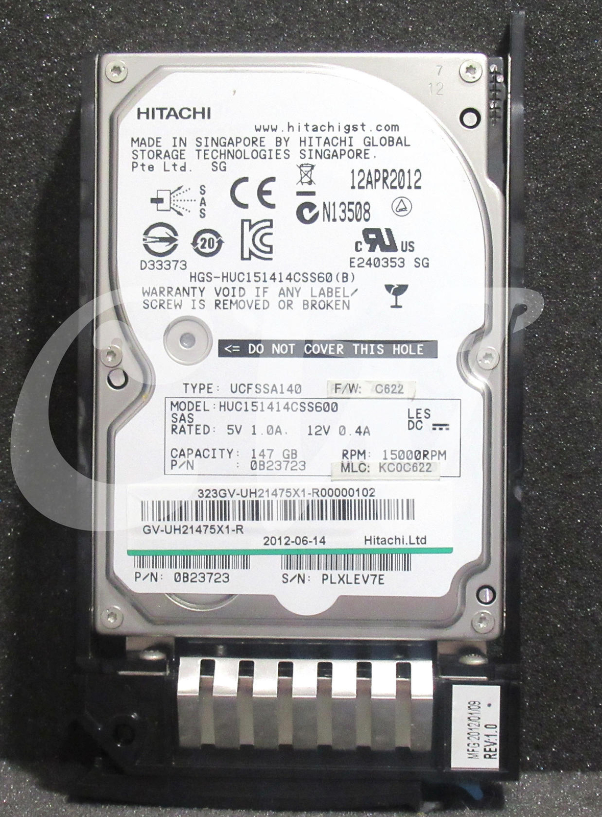 0B23723 HITACHI HUC151414CSS60 ULTRASTAR 147GB 15K 6G 64MB 2.5in SAS Hard Drive