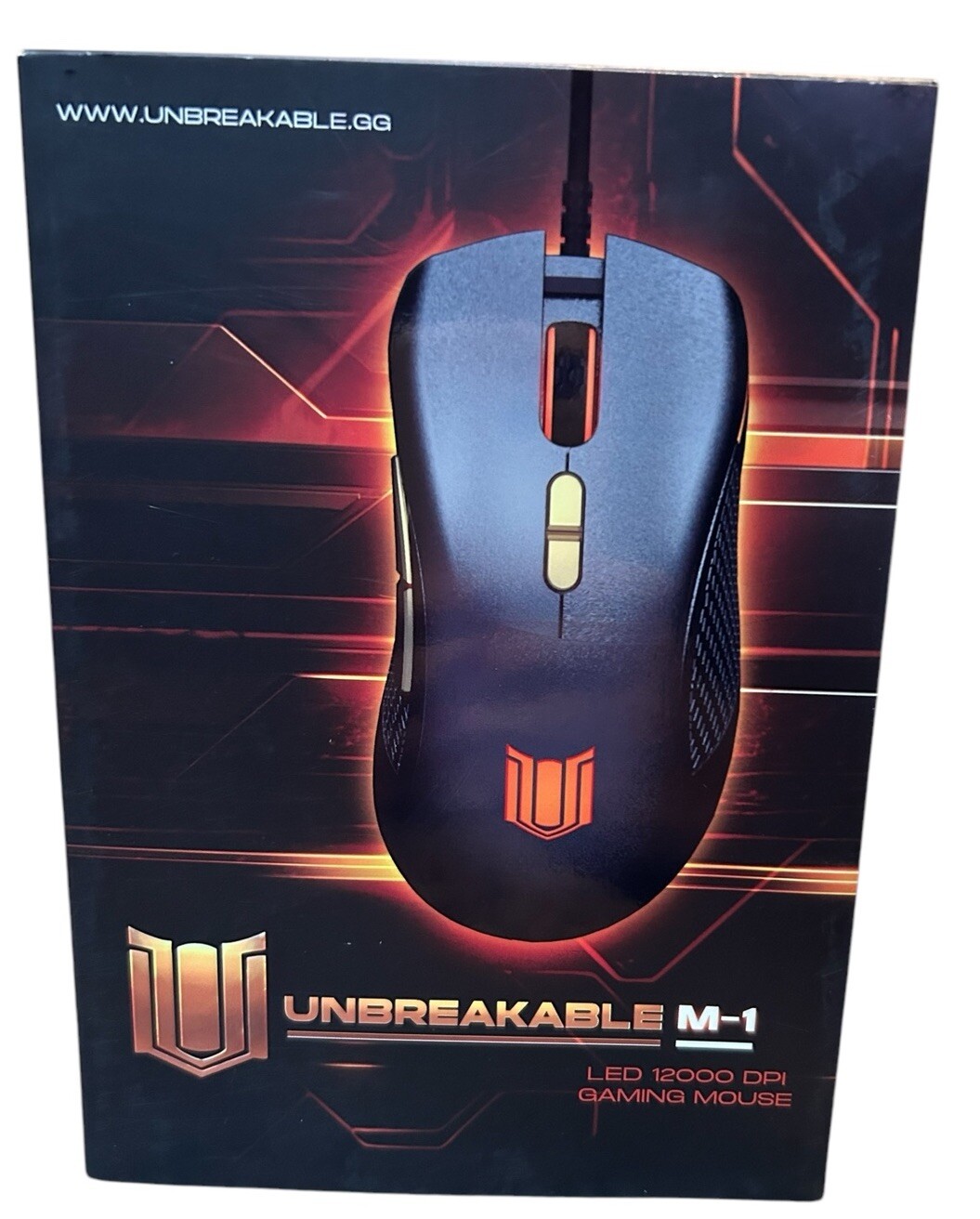 SEALED NEW Unbreakable M-1 Wired Gaming Mouse PC LED Gaming Mouse with 12000DPI