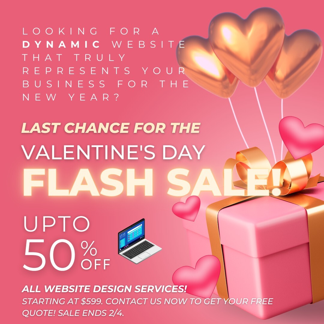 Elevate Your Business Presence this Valentine's Day with a Stunning Website 💻🌹