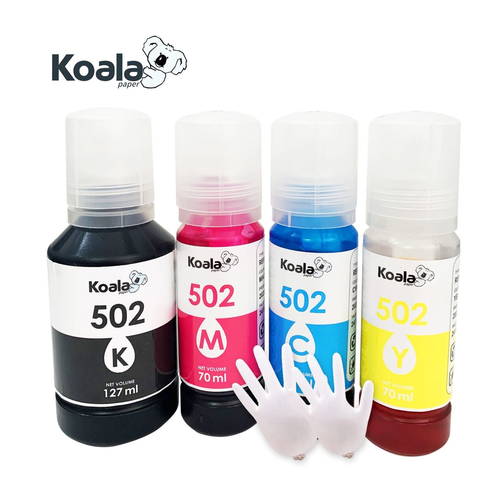 Lot Bulk 8 Sets Koala 502 Ink Refill Kit Fit for Epsn. ET-2760 4760 3760 2750