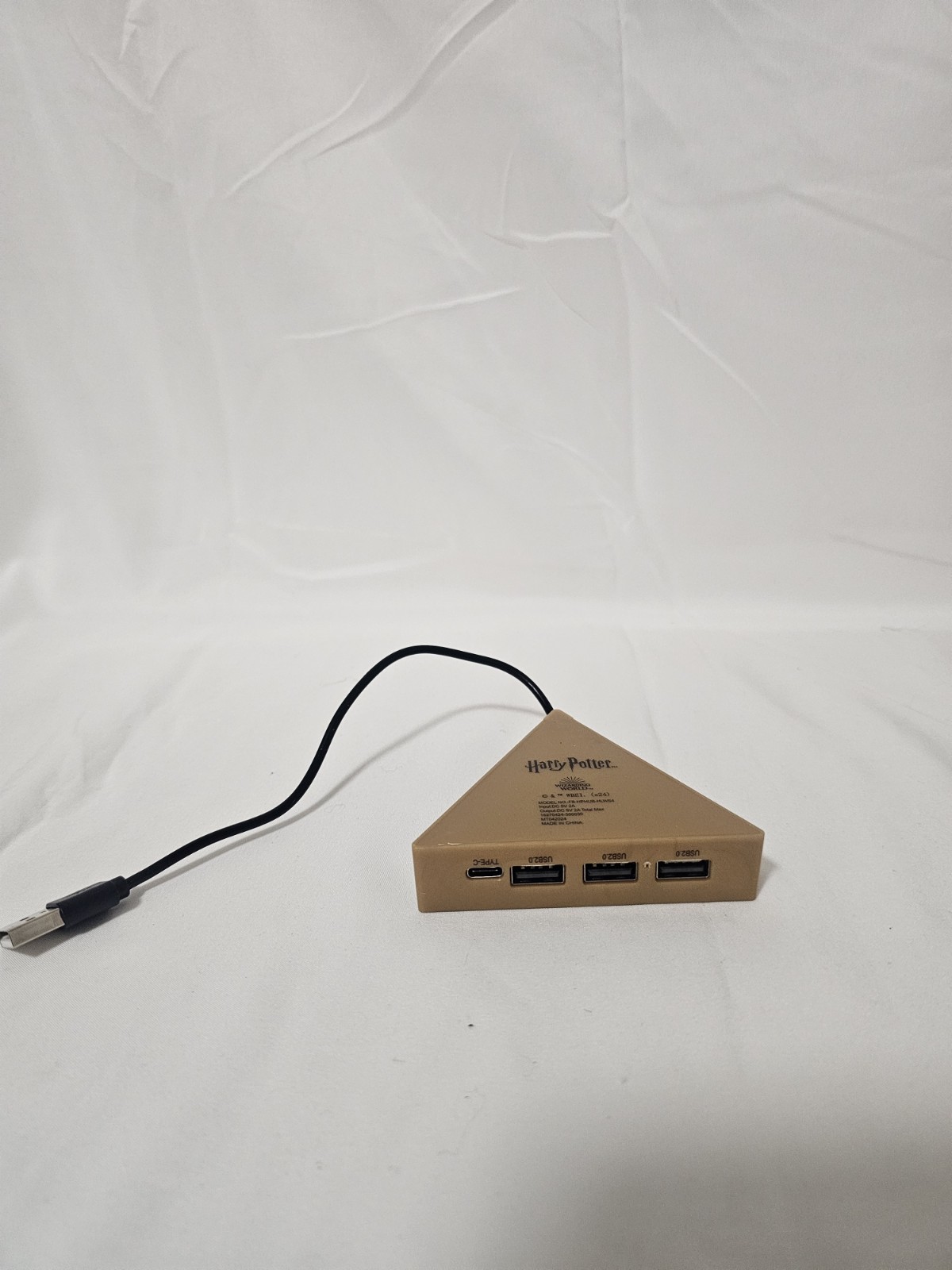 Harry Potter Portable USB Hub Splitter Box 1:4 Gold Type A Type C Universal