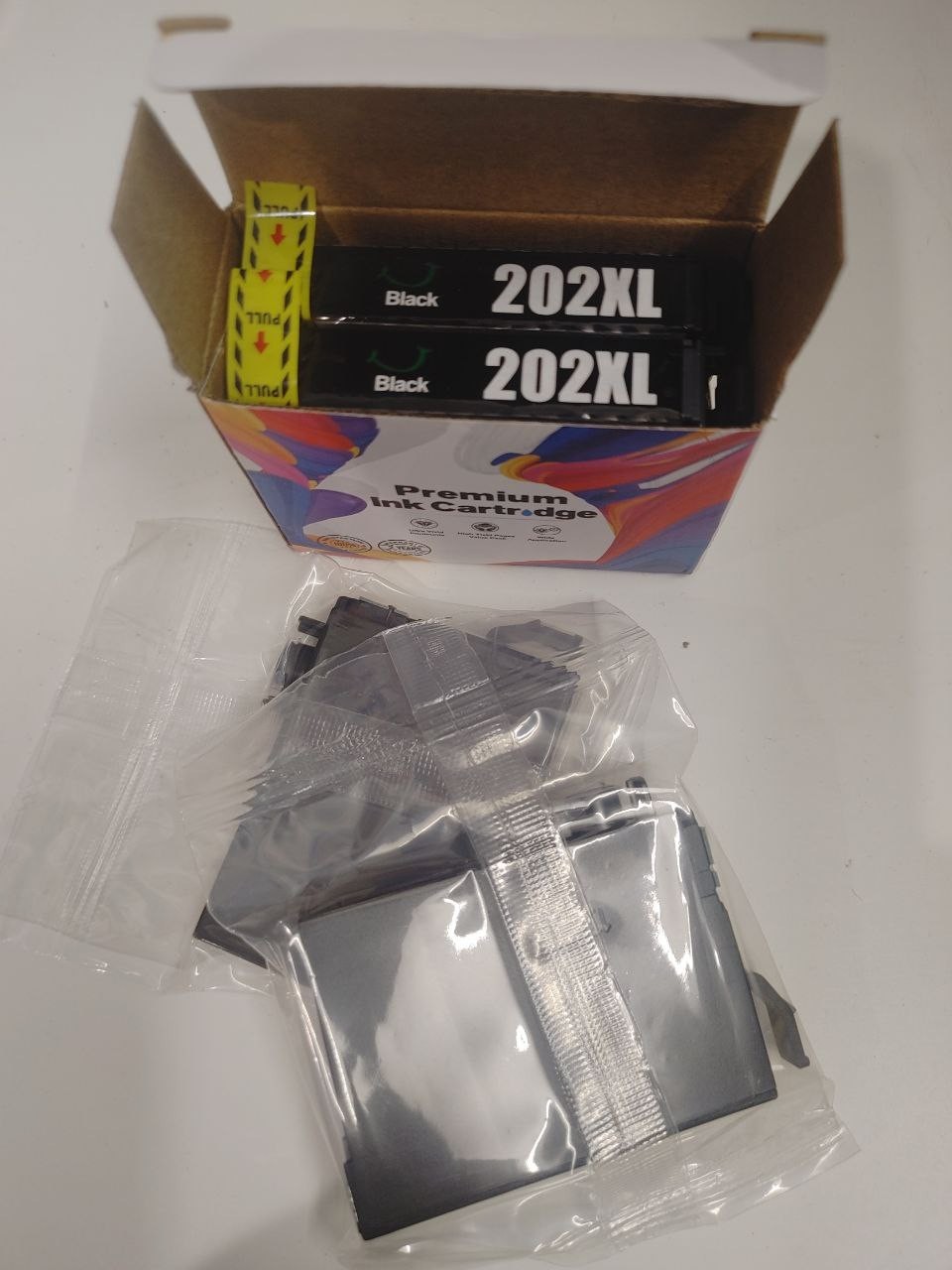 for 202XL Ink Cartridges 4 Black Pack Replacement for Epson 202XL Black