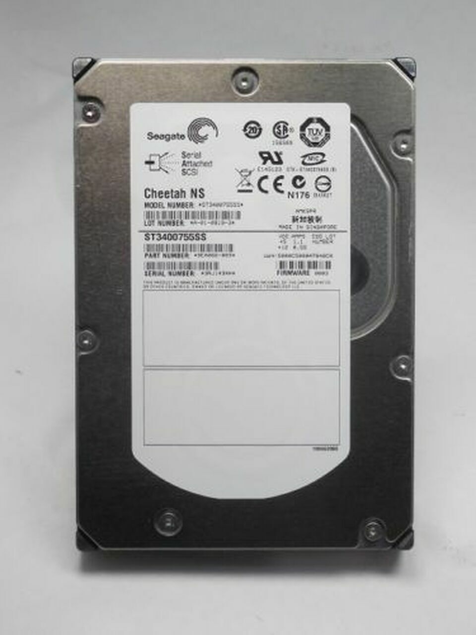 Seagate Cheetah NS ST3400755SS 400GB 10K 3.5" LFF SAS 3Gb/s HDD Hard Drive