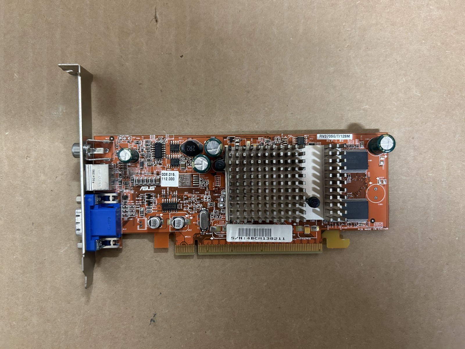 ATI Radeon X300 SE 128MB  HP 5187-6145 Asus RV370SE/T/128M PCIe x16 Video Card
