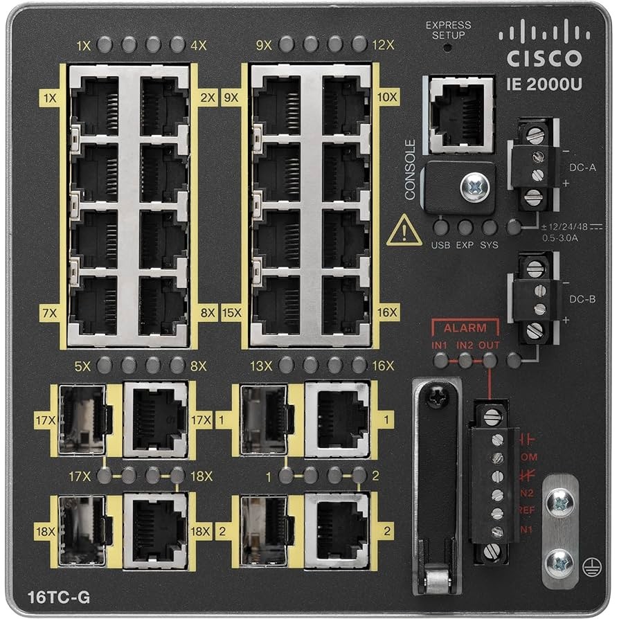Cisco IE-2000-16TC-G-E Industrial Network Switch Managed Fast Ethernet