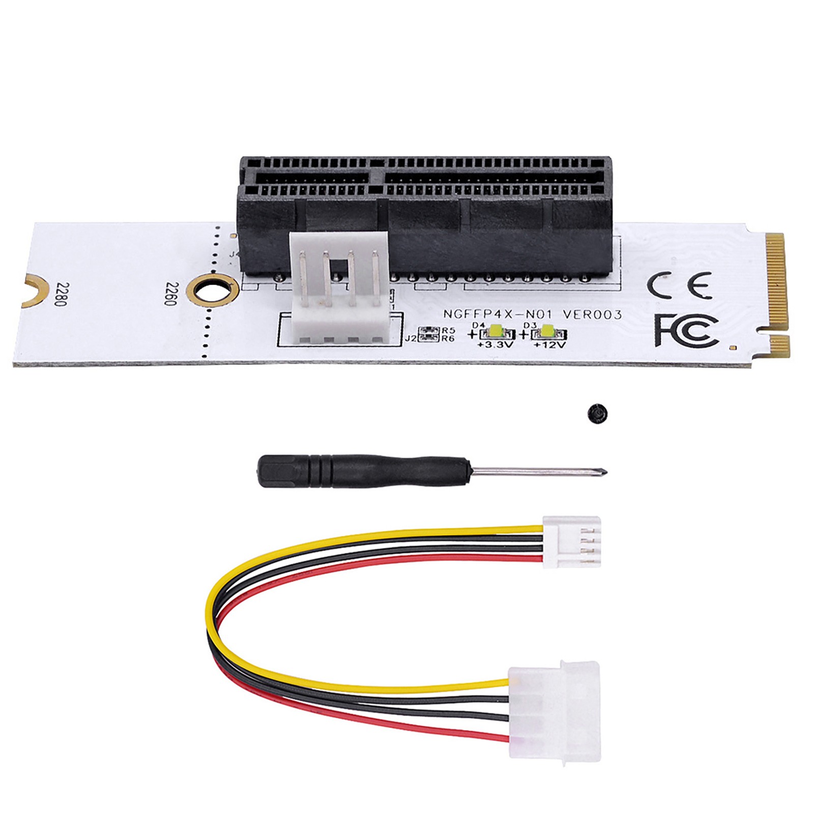 High Speed NGFF M.2 PCIe 4X Riser Card 4.0GB/s Speed Win Linux Compatible