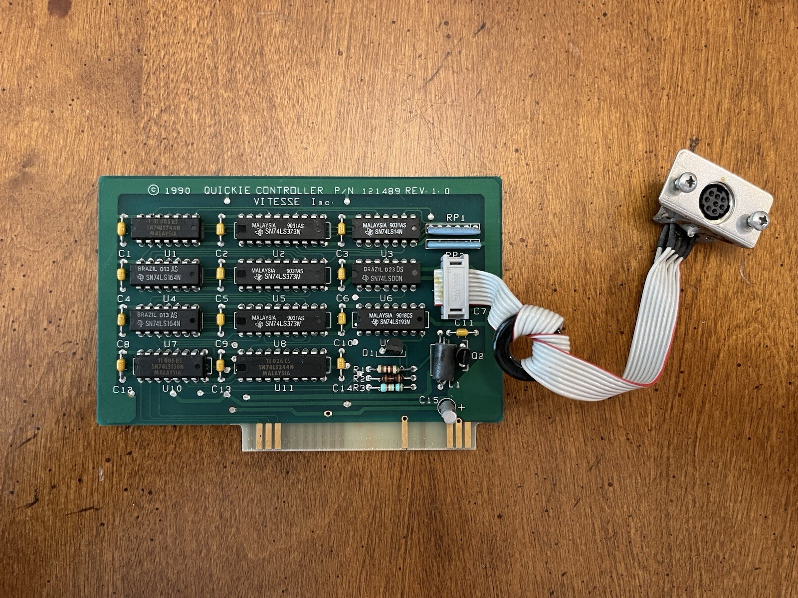 Apple IIgs Vitesse Inc Quickie Scanner Controller Card *Tested & Works*