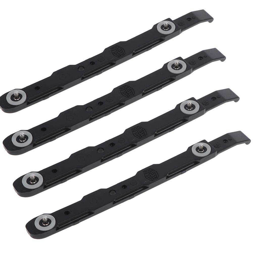 4 Pack Black Chassis Hard Drive Mounting Plastic Rails Durable Anti-Scratch HDD