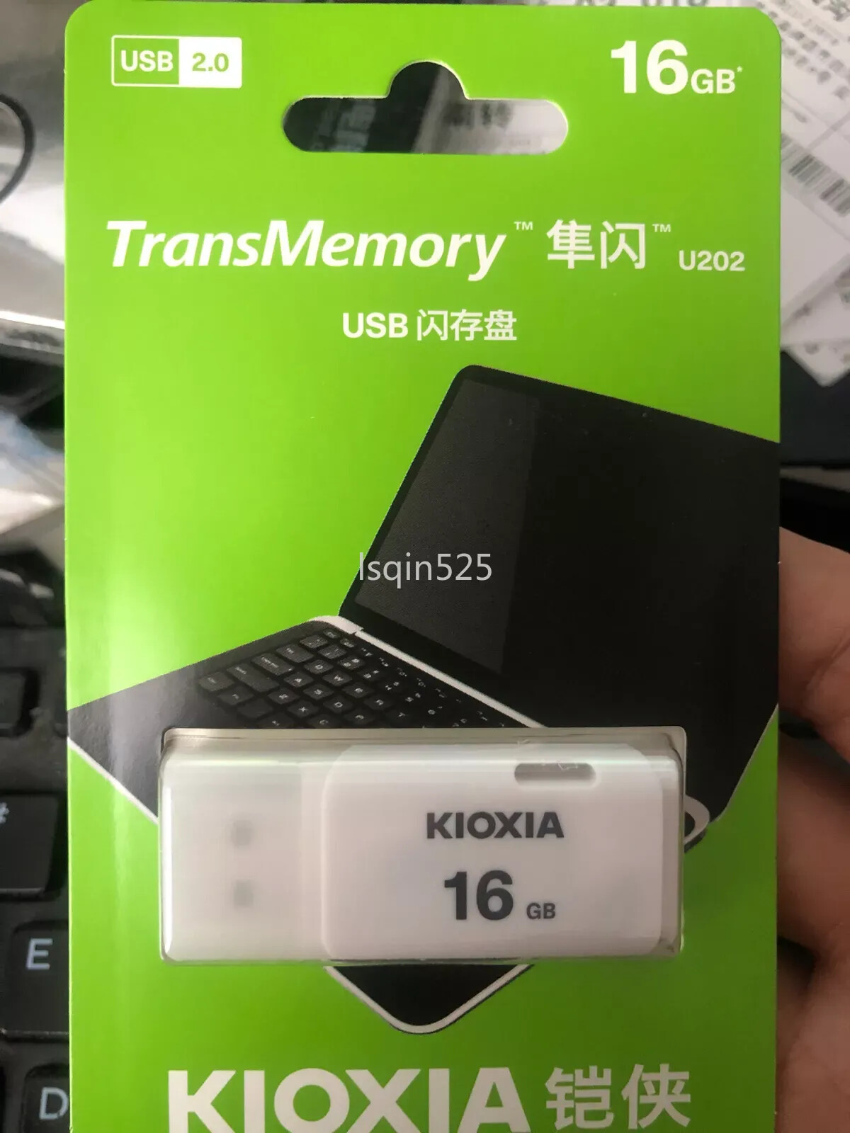 16GB Toshiba /KIOXIA Memory Stick USB 2.0 Flash Drive THNU08HAY BLANCO