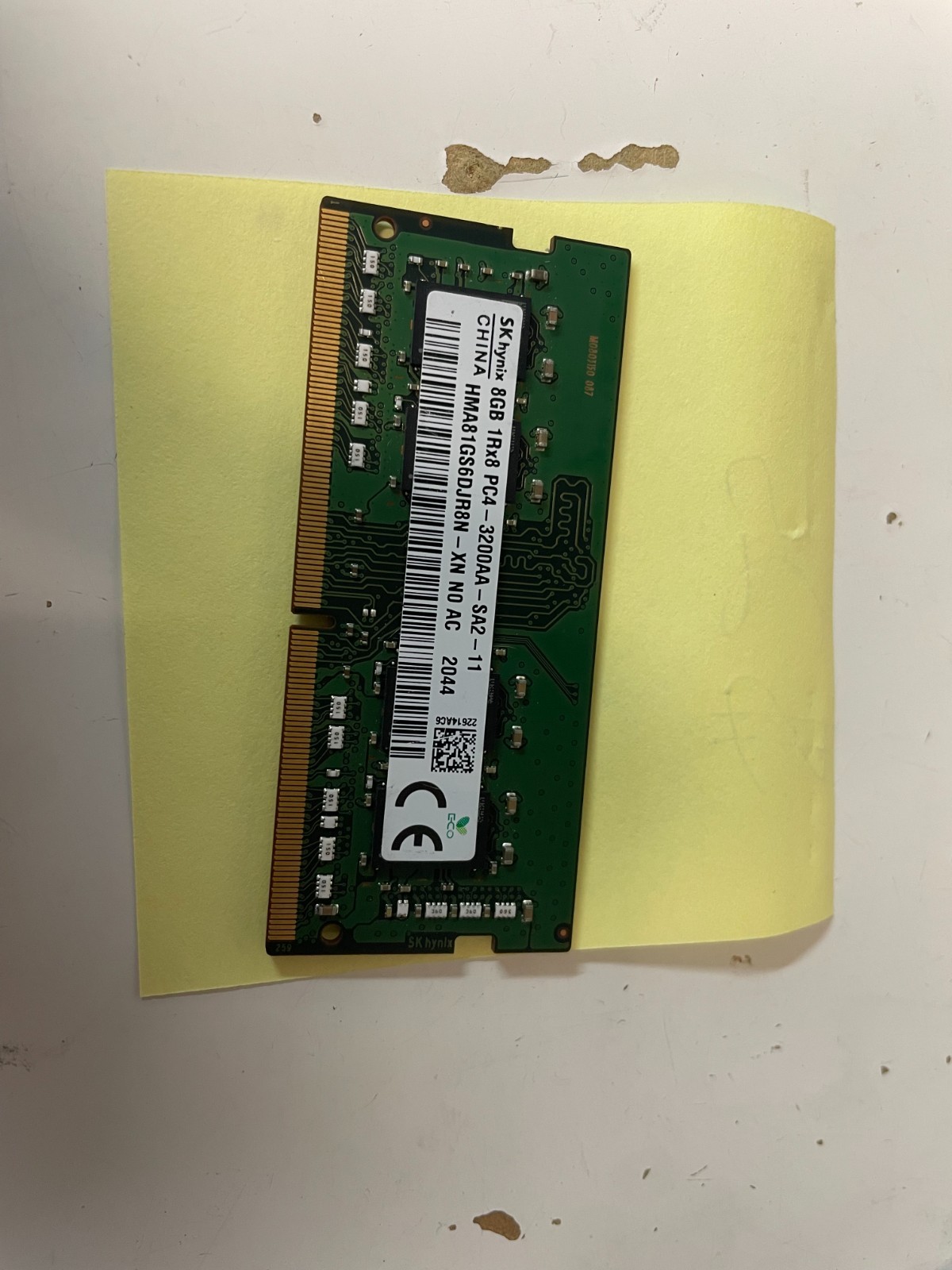 SK Hynix 8GB PC4-25600 (DDR4-3200) SO-DIMM Memory Module HMA81GS6DJR8N-XN