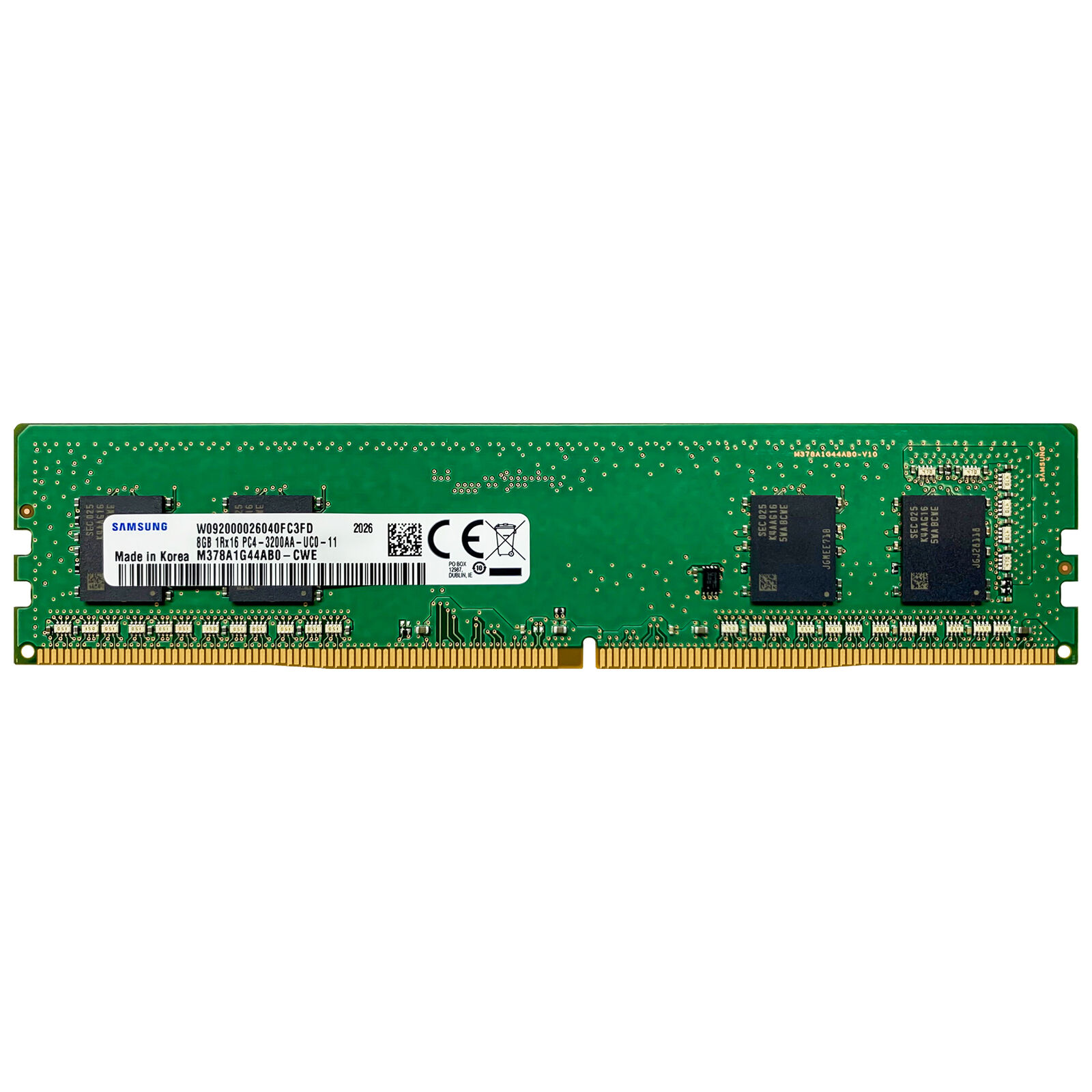 Samsung 8GB DDR4 3200 MHz PC4-25600 DIMM Desktop Memory RAM (M378A1G44AB0-CWE)