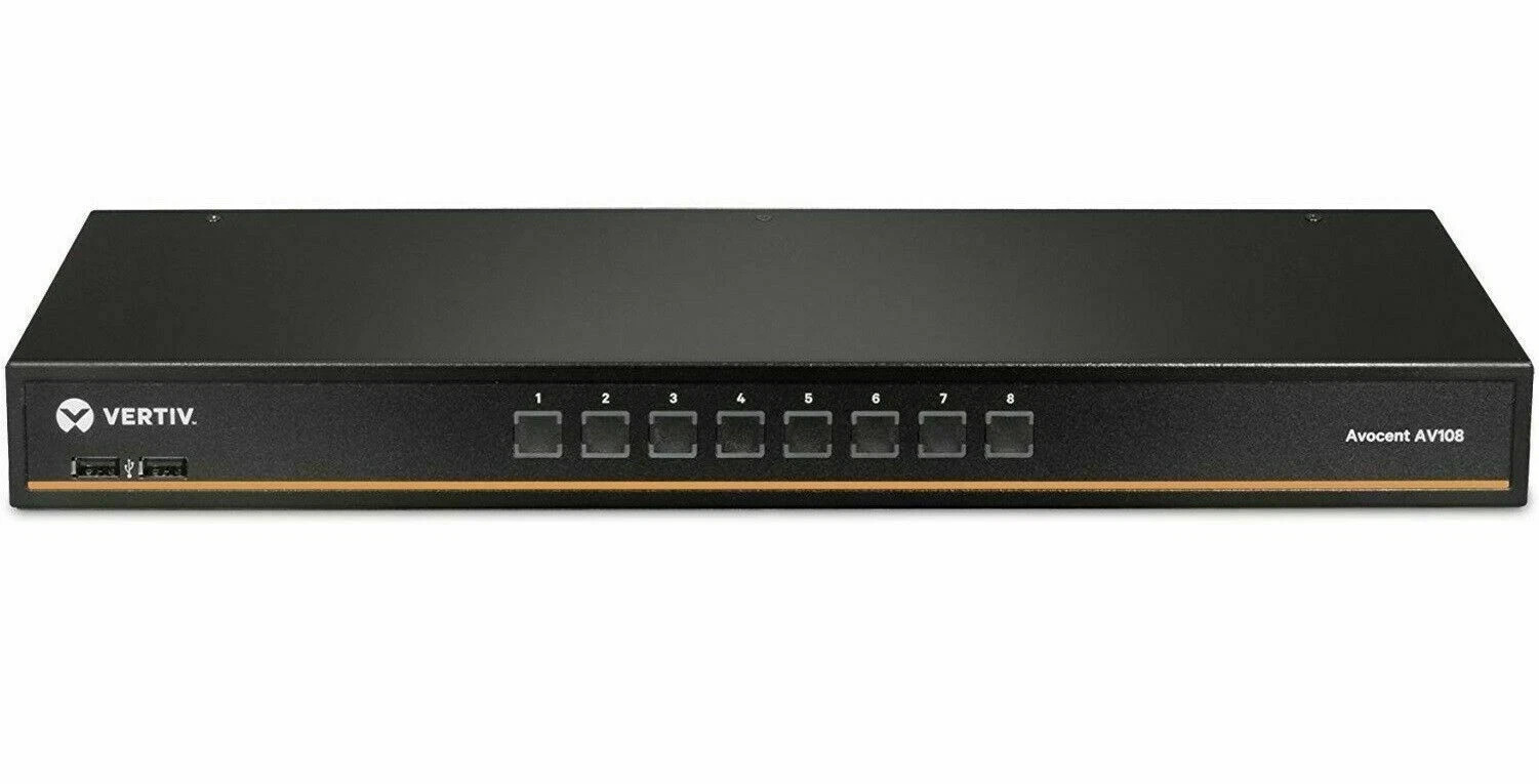 NEW Vertiv Avocent AV108-400 8-Ports Basic KVM Switch