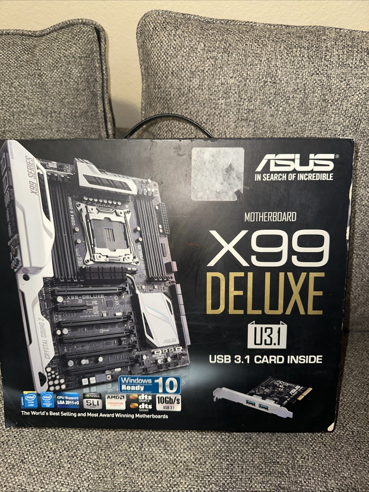 Asus X99-DELUXE ATX Motherboard LGA2011-3 DDR4 USB3.0 + I/O Shield