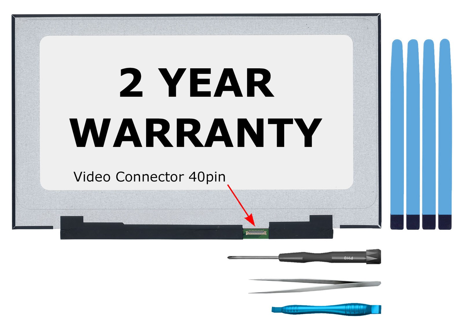 TL156VDXP01-01 300Hz FHD IPS LCD Screen 40 pin Narrow Matte LED Display