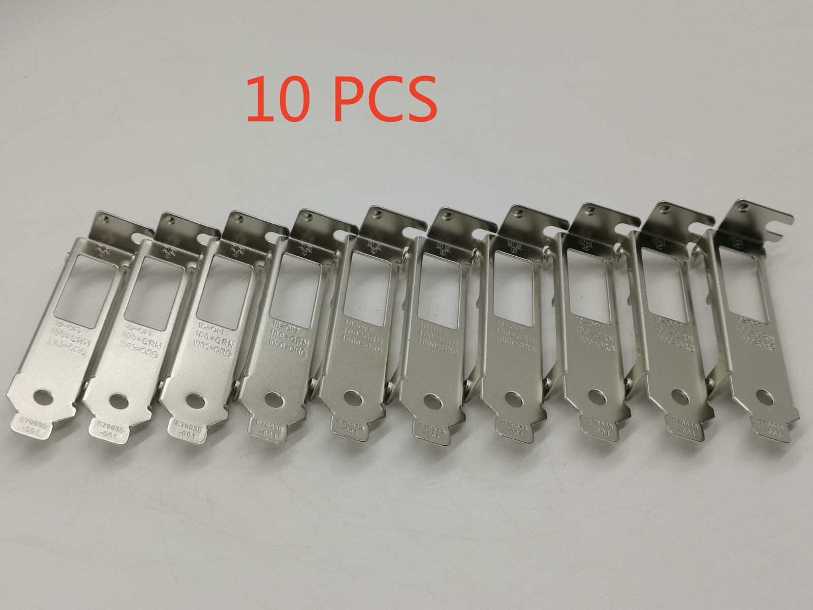 10PCS LOW PROFILE BRACKET for Intel I340-T2 I350-T2 HP NC361T DELL 7MJH5 49Y4230