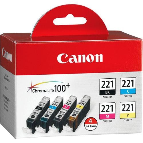 Canon CLI-221 Four-Color Ink Tank Pack - Canon USA Authorized Dealer