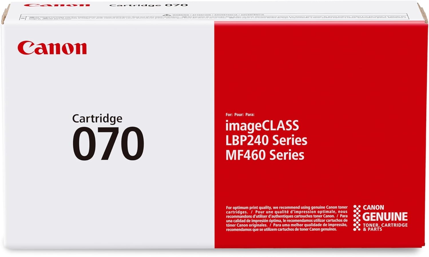 Canon Genuine 070 Black Toner Cartridge for MF465dw, MF462dw, LBP247dw, LBP246dw