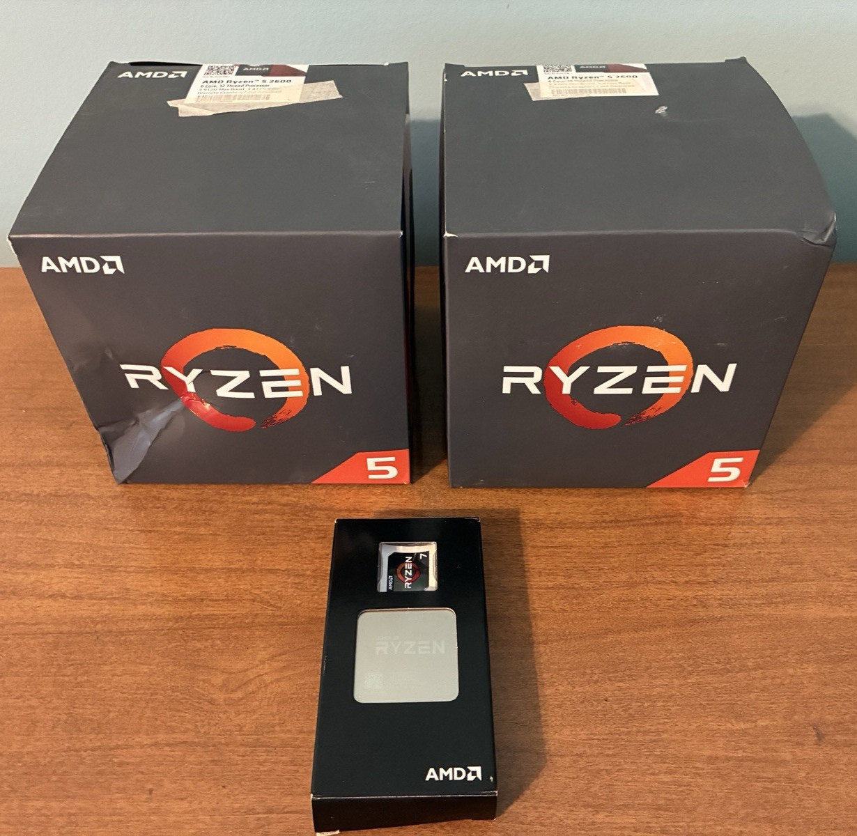 AMD Ryzen 5 2600 Processor Wraith Stealth Cooler  Qty2 + Ryzen 7 1700X Lot of 3