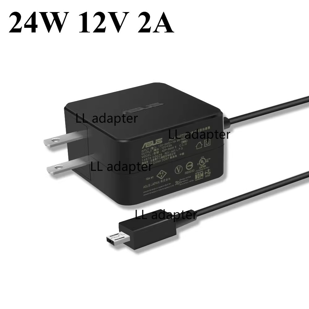 Genuine 24W 12V 2A ASUS Adapter for Chromebook Flip C100 C100P C100PA Charger