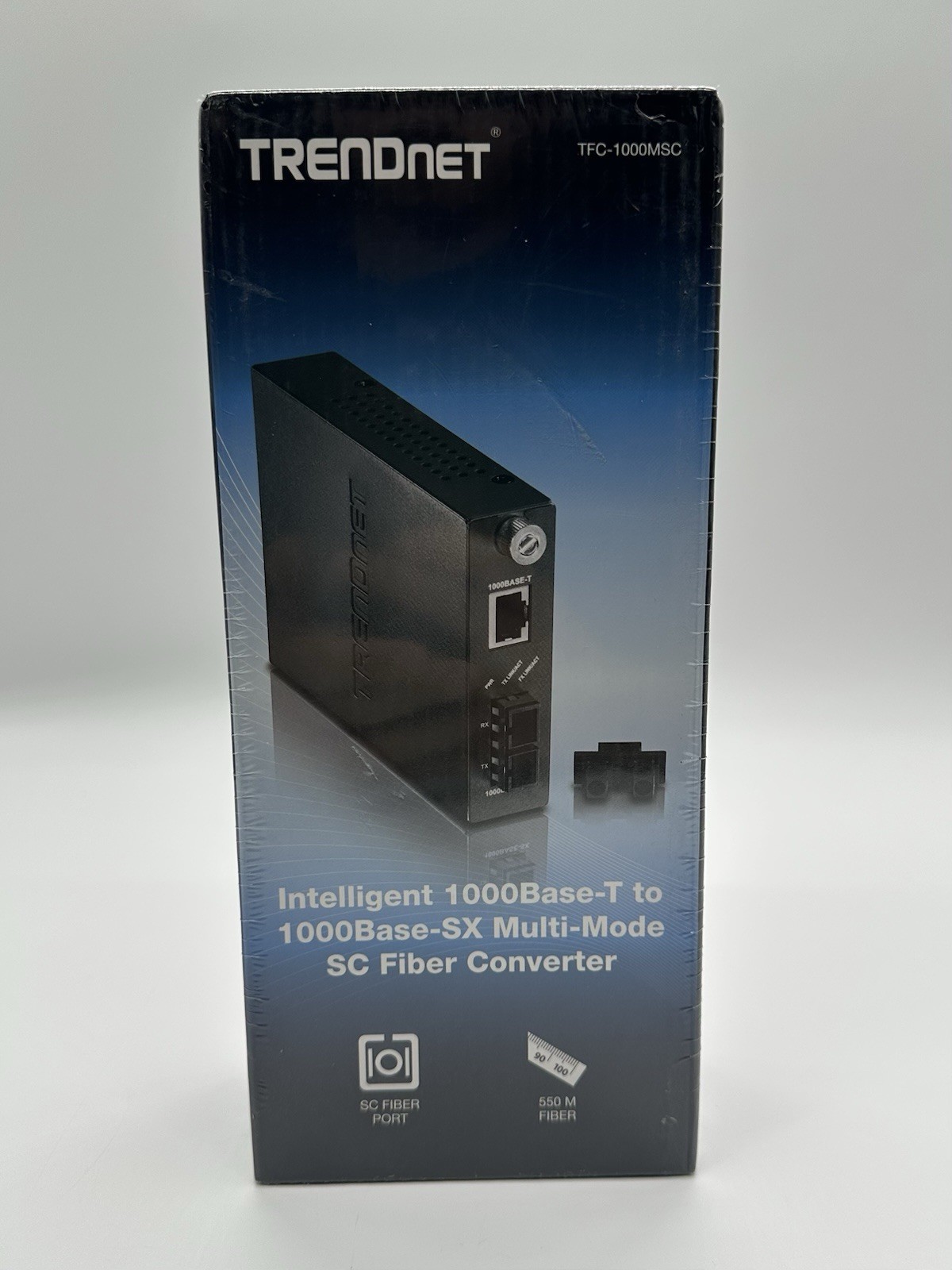 TRENDnet TFC-1000MSC 1000Base-T to 1000Base-SX Multi-Mode SC-Fiber Converter