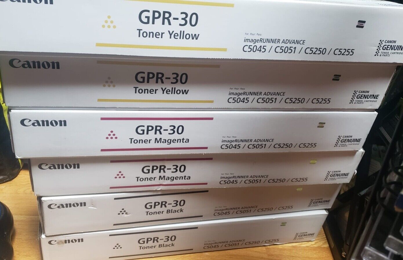 Lot of 6 Genuine Canon GPR-30 Toner ImageRunner C5045 C5051 C5250 C5255 NEW