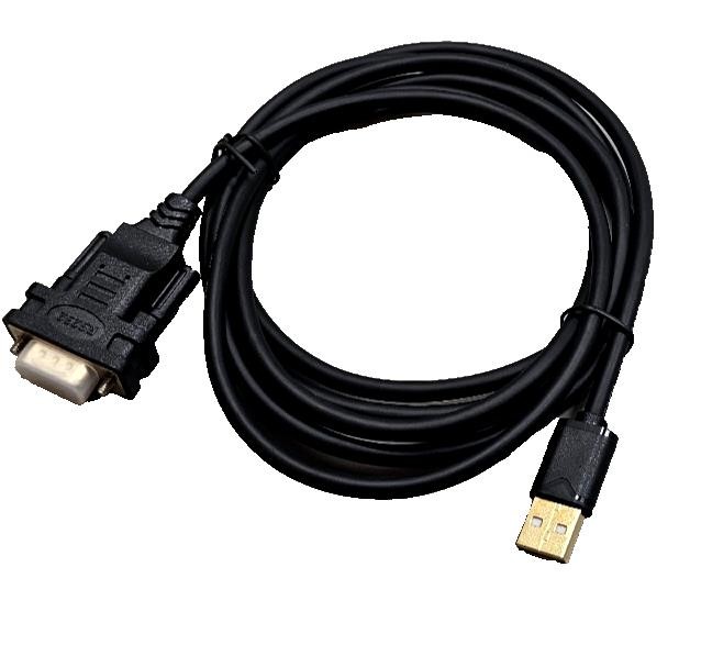 100pcs 3Ft USB 2.0 M to RS232 9 Pin Serial Adapter Cable Converter, Gold Plated