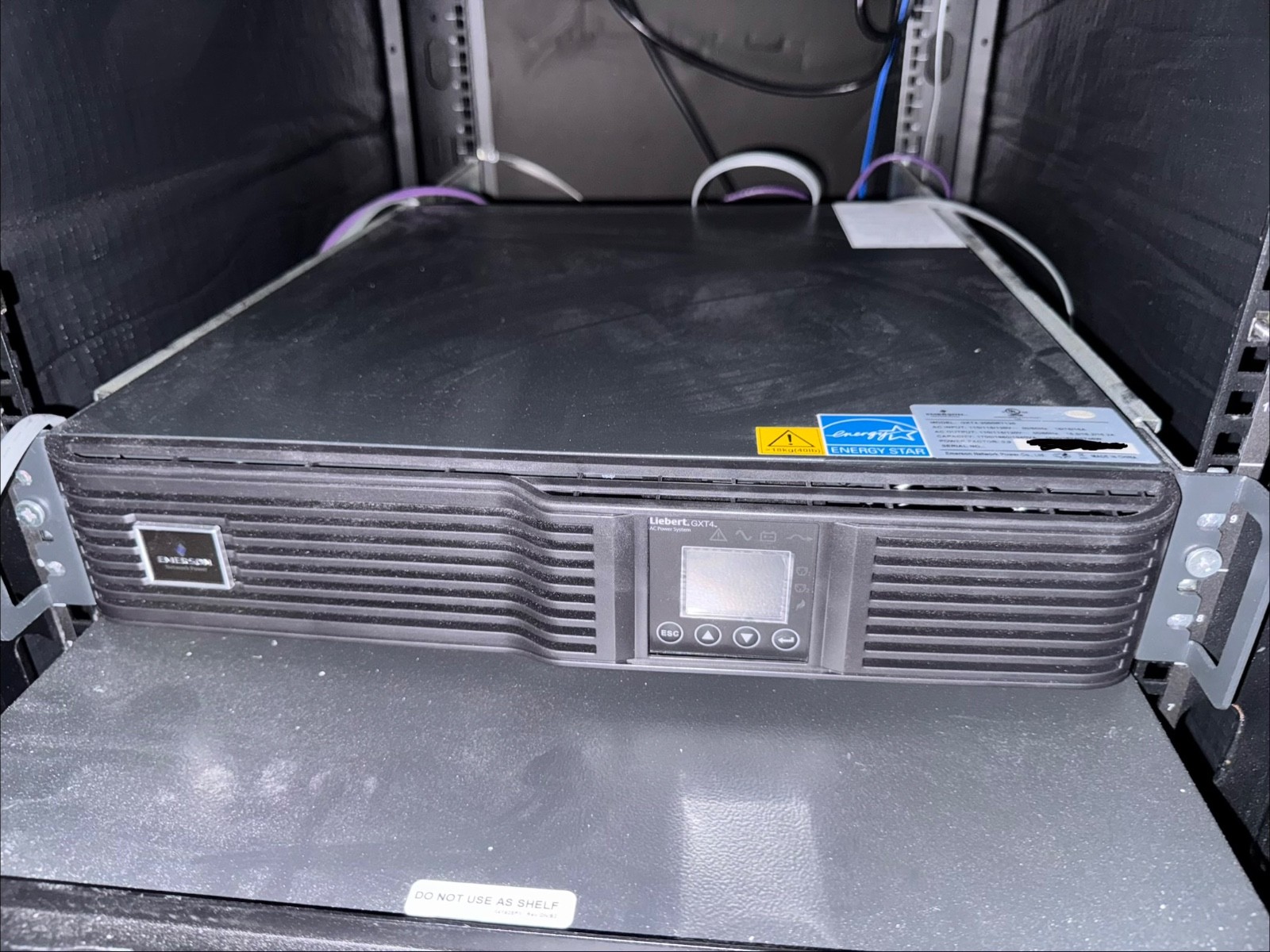Emerson Vertiv Liebert GXT4, 2000RT120, 120V Double-Conversion Rack/Tower UPS