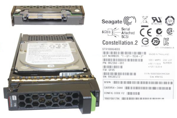 Fujitsu 1TB 2.5" NLSAS 7.2K 6G Hard Drive HDD CA07339-E851 For Eternus DX S2