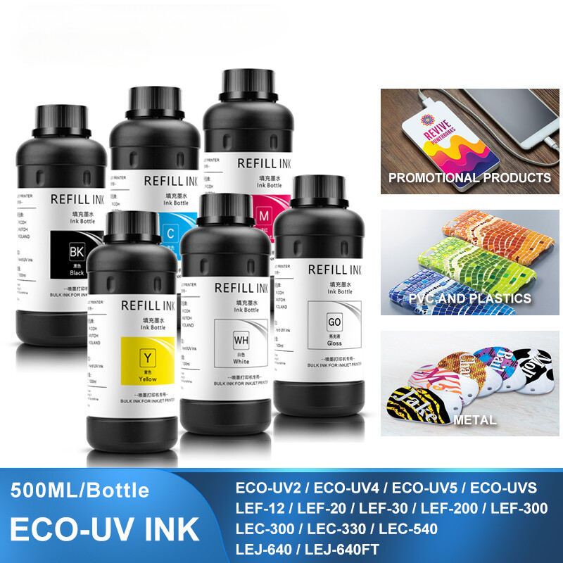LED UV Ink For Roland ECO-UV2/UV4/UV5/UVS LEF-12 LEF-20 LEF-30 LEF-200 6pc