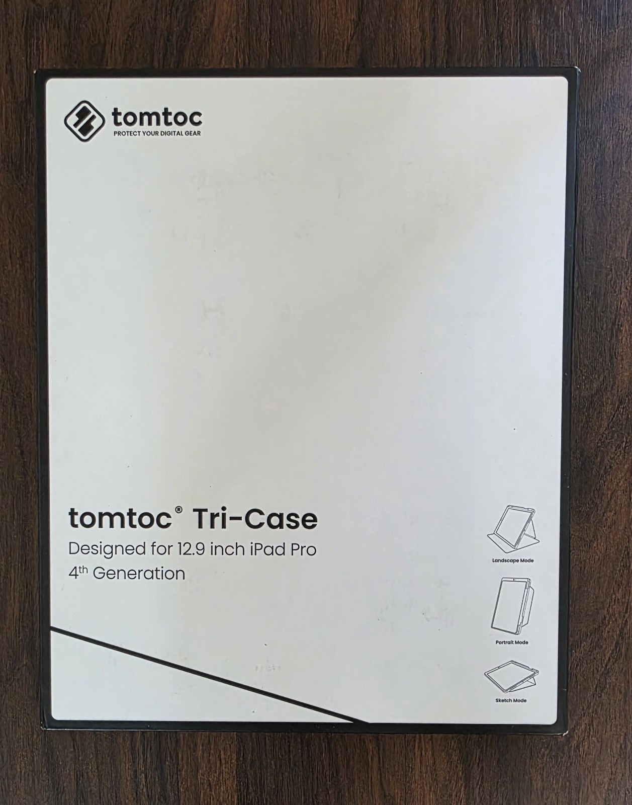 tomtoc Smart Folio Vertical Case for 12.9-inch iPad Pro 12.9-inch, Black 