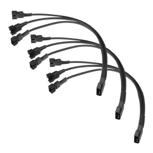 3Pcs PWM Fan Splitter Cable (4 Pin 1 to 3 Ways, 10.6 Inch PWM 4 Pin 1 to 3 Ways