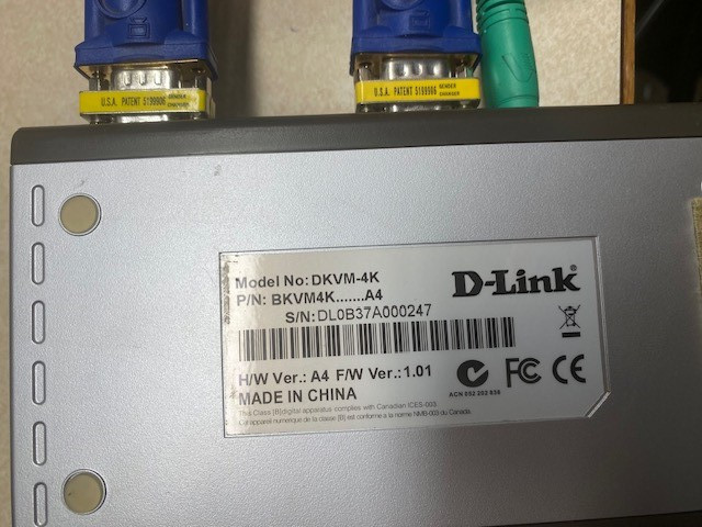 D-Link DKVM-4K 4-Port KVM Switch