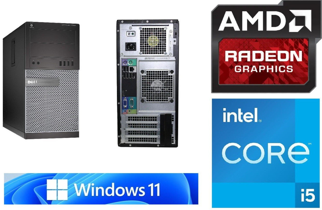 Dell Optiplex 7020 Budget Gaming Desktop PC Computer Intel i5 DVD Windows 11 Pro