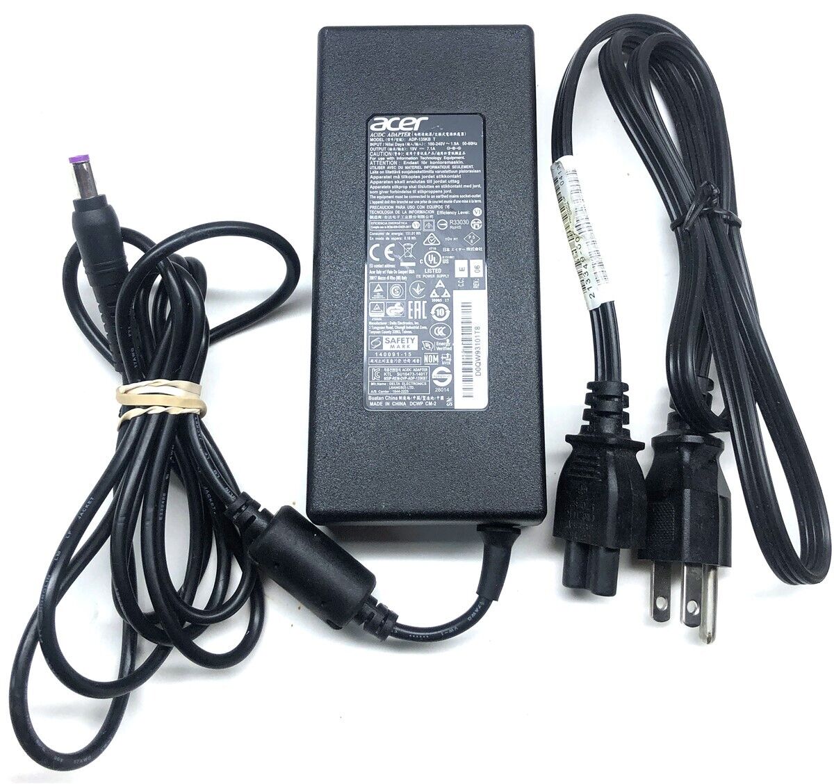 Genuine Acer Laptop Charger AC Adapter Power Supply ADP-135KB T 19V 7.1A 135W 