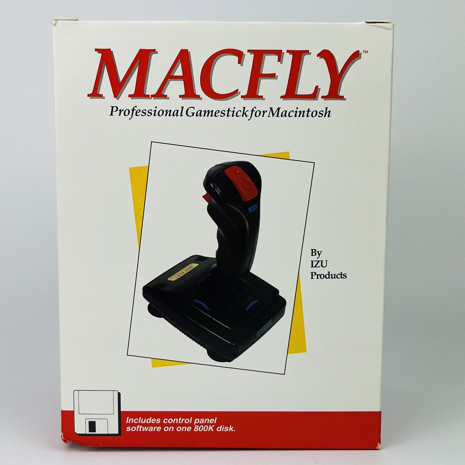 MACFLY PROFESSIONAL GAMESTICK FOR MACINTOSH Apple W/ Floppy Disc Vintage 90s NEW