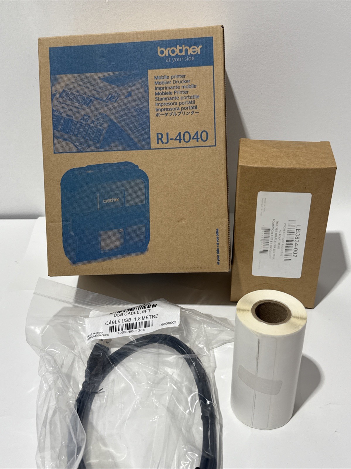 Brother Rugged Jet RJ-4040 Mobile WiFi AirPrint Thermal Label Printer (NEW)