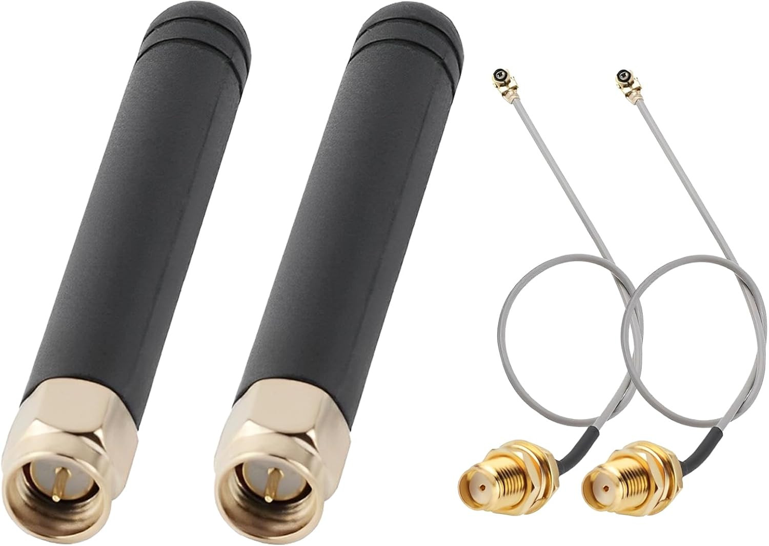 2 PCS Lora Antenna 915Mhz 2DBI with U.F.L I-P.EX to SMA Connector for Lora