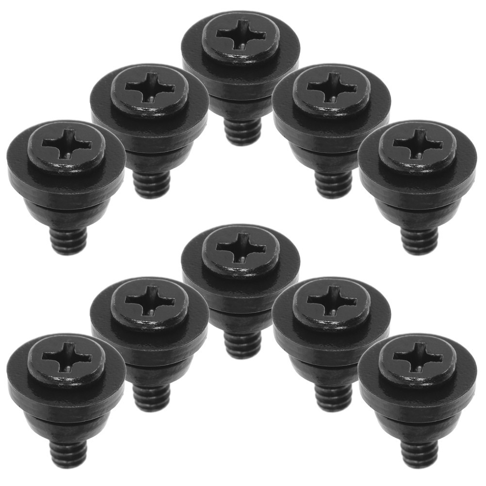 10Pcs Durable Iron Hard Drive Screws with Shock Absorption for Computer Hdd SSD