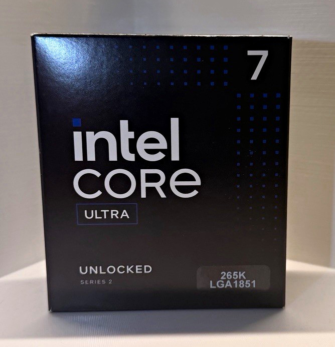 Intel Core Ultra 7 265K Unlocked CPU 20-Core 3.9GHz LGA1851 BX80768265K