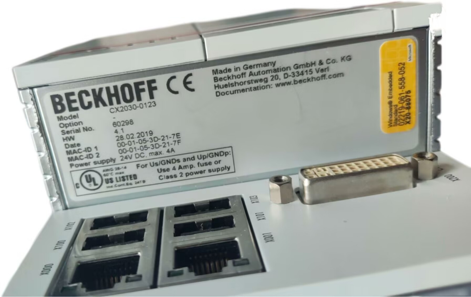 1PC NEW BECKHOFF CX2030-0123 Controller Module fedex or DHL