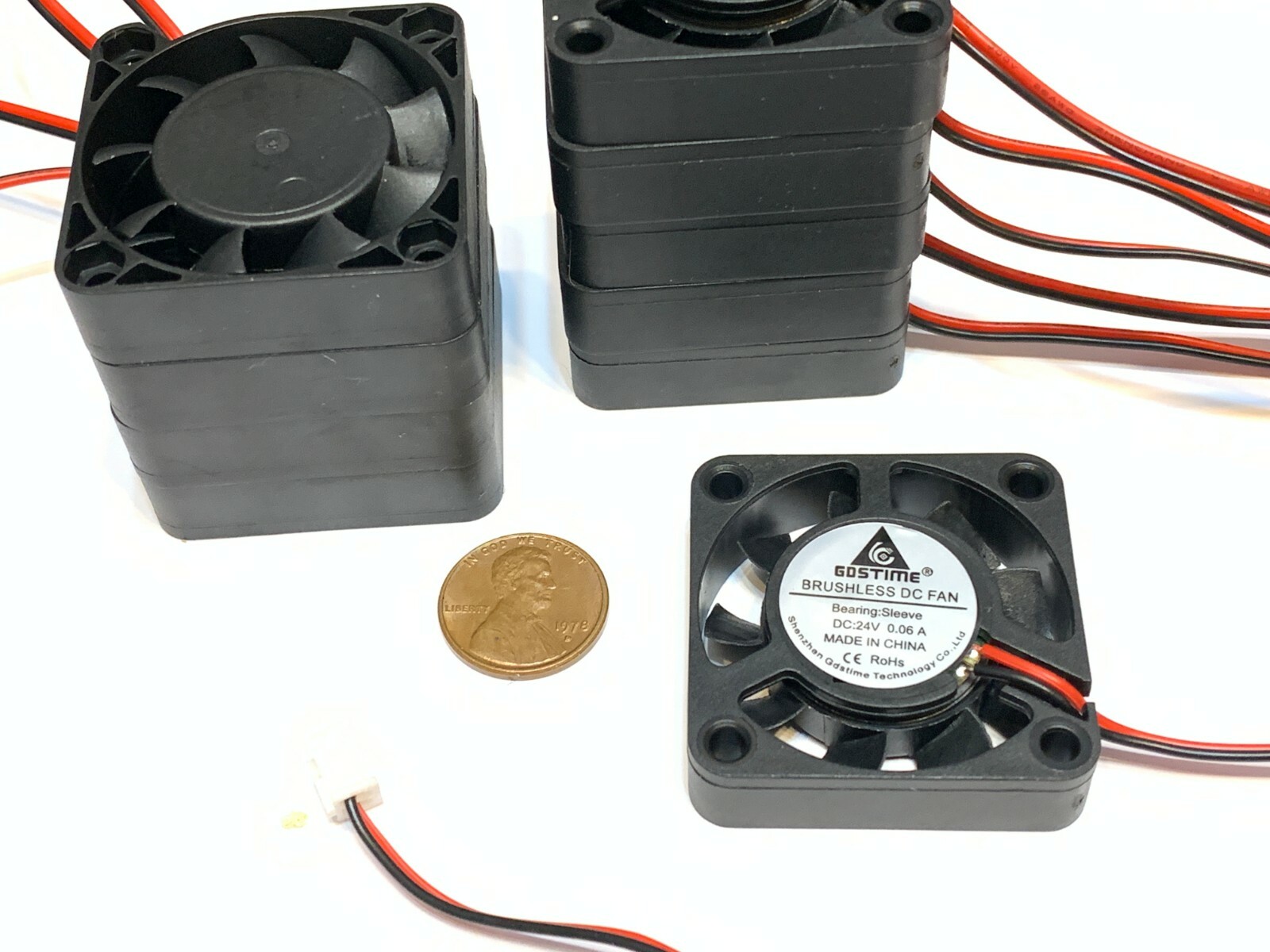 10 Pieces 24v fan computer GDStime box 4010s 4010 4cm 40mm 9 blade cas b20