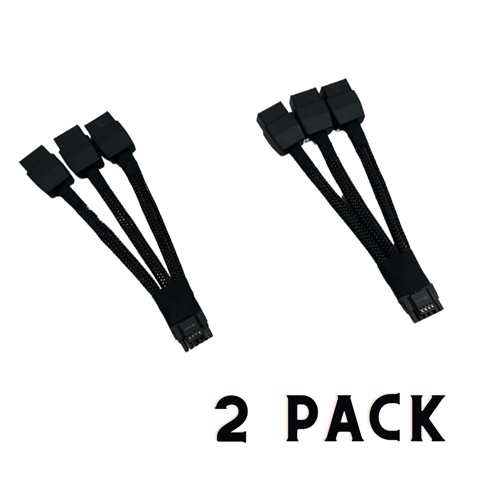 (2Pk) Nvidia OEM 12VHPWR 3x8-Pin to 16-Pin PCIE 5.0 Power Adapter Cable RTX5090