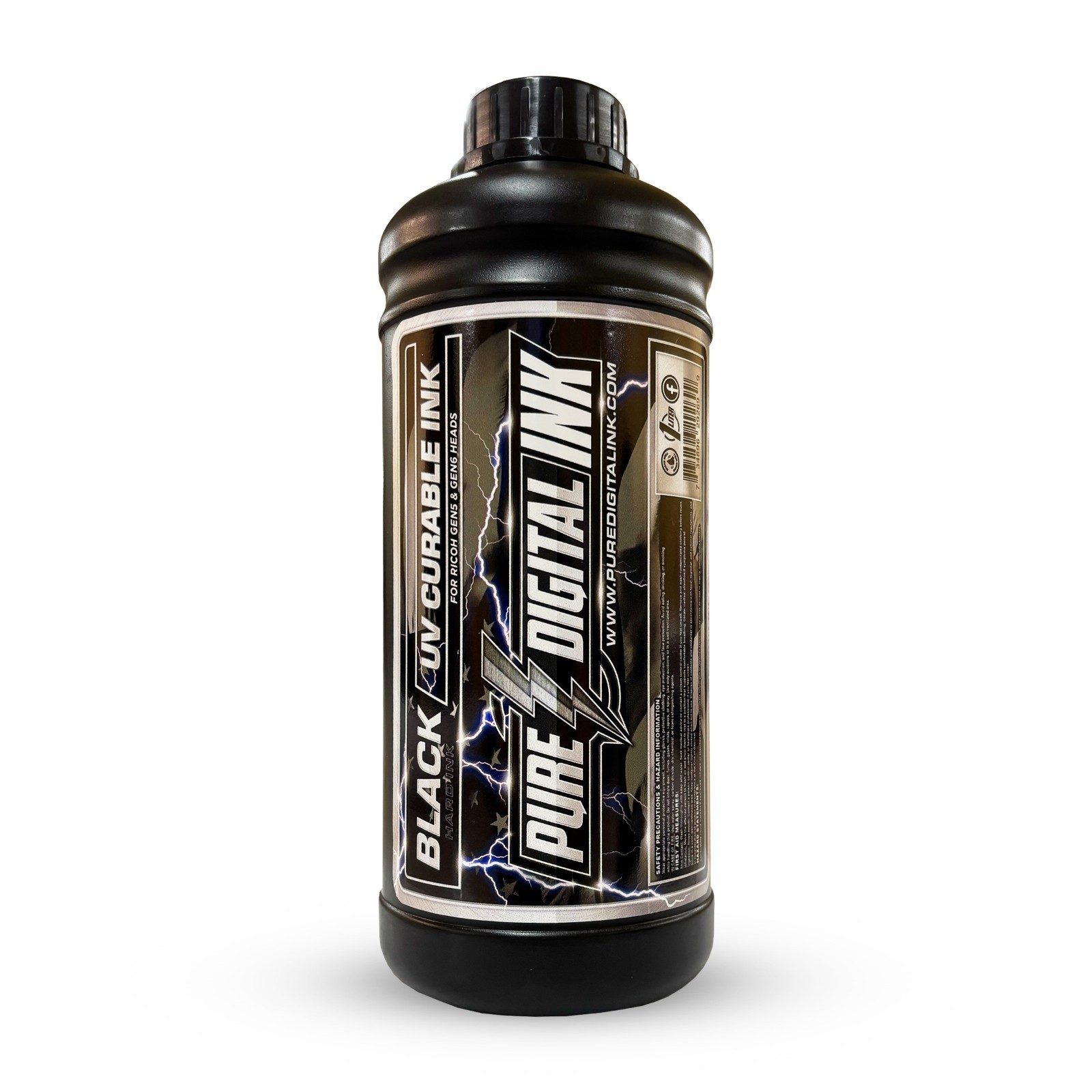 Pure Digital Ink UV BLACK 1 liter for Konica & Ricoh Gen 4,5,6 heads