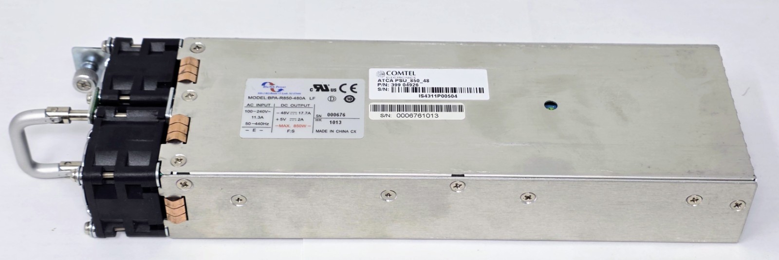 BluTek Power Model: BPA-R850-480A LF Power Supply