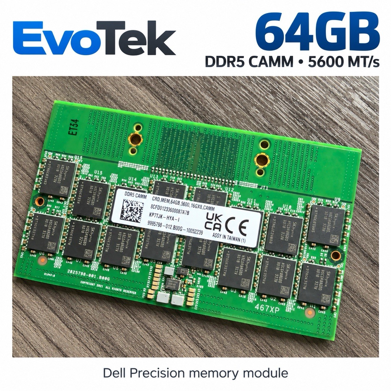 Dell 64GB DDR5-5600 CAMM RAM SK hynix Precision 7680 7780