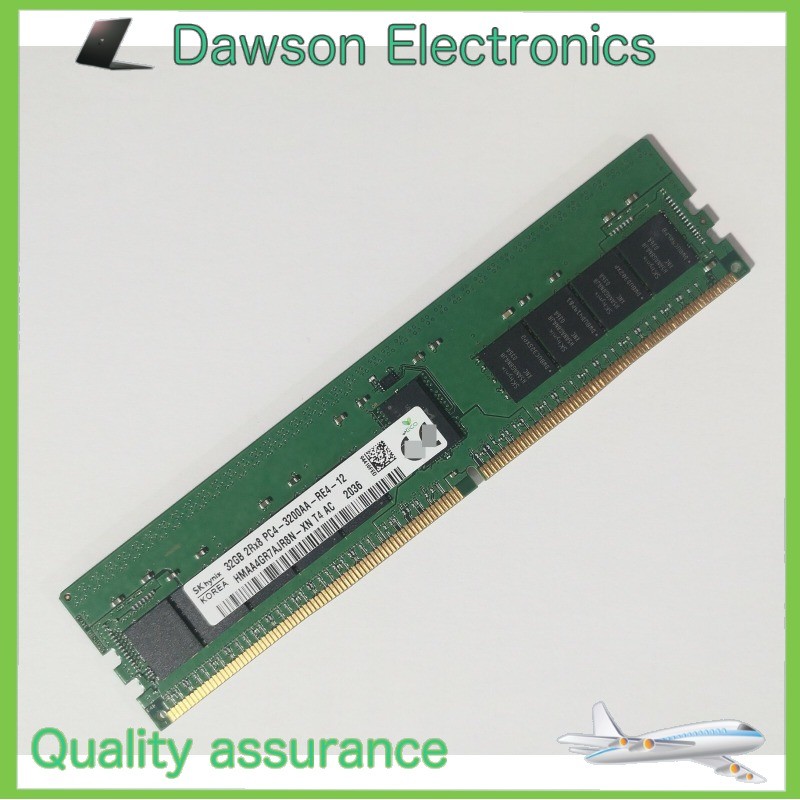 SK Hynix 32GB DDR4 3200 2Rx8 PC4-3200AA-R HMAA4GR7AJR8N-XN 288p Server RDIMM RAM